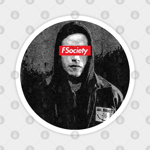 Mr Robot FSociety Elliot Magnet by Aefe